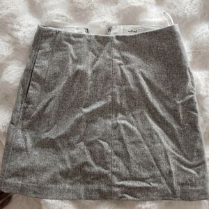 Aritzia wilfred grey wool skirt